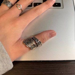 New! Women’s Sterling Silver Statement Ring